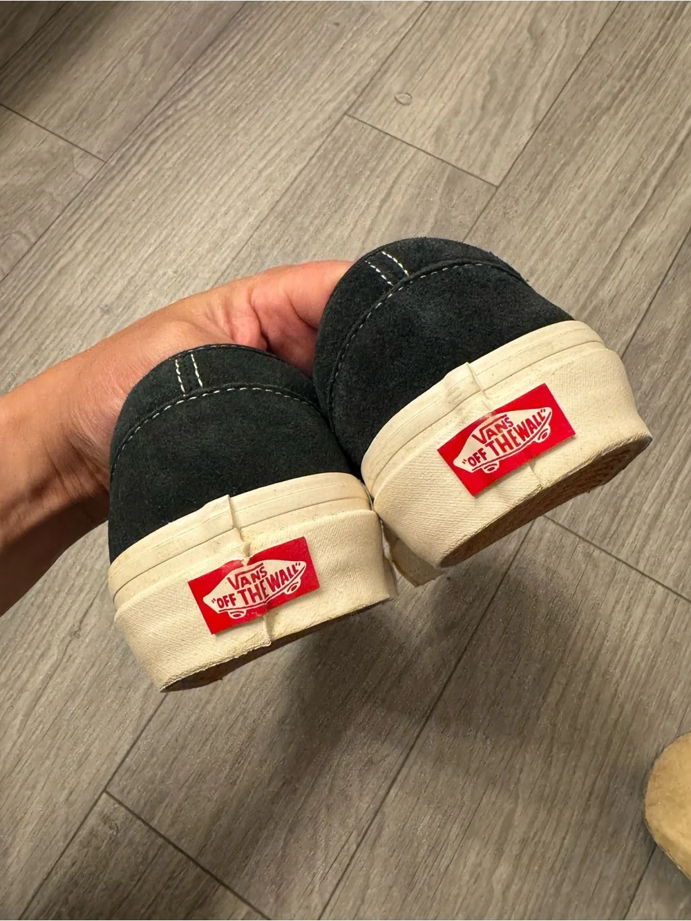 Vans 47dx Black Suede Slip-On Sneakers